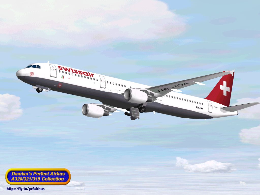 Fs2000 Swissair Airbus A321-111 Reg Hb-Ioa — 1