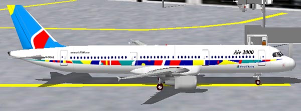 Fs2000 Airbus A321-211 Air 2000 (V1.3) Model Features Complete Moving Parts Including Doub — 1