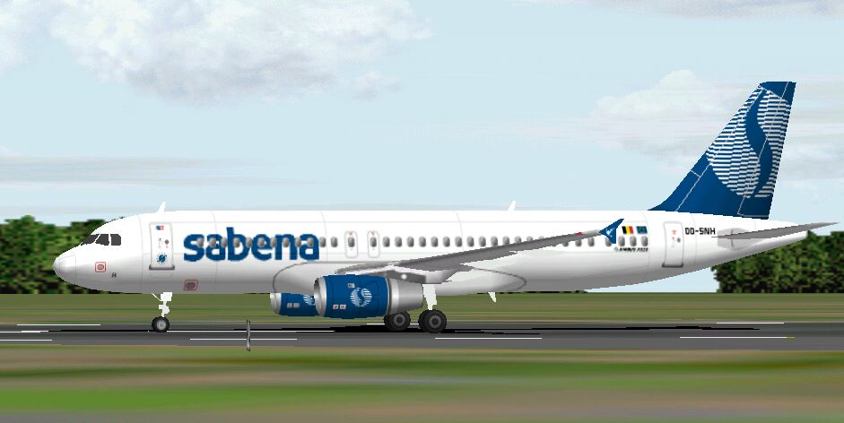 Sabena Airbus A320 For Fs98 And Fs2000 Version 2 Airbus Industries A320-200 In Sabena Colo — 1