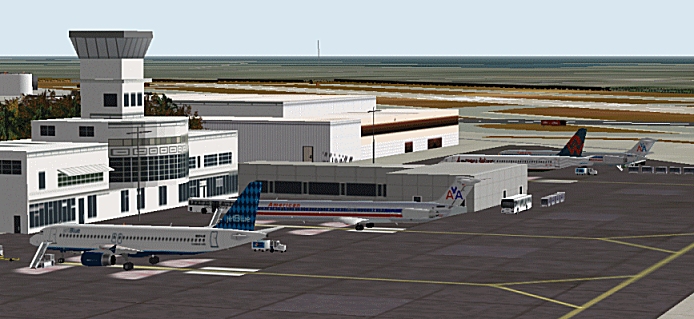 Fs2002 Scenery - Long Beach Airport (Daugherty Field) (Klgb)