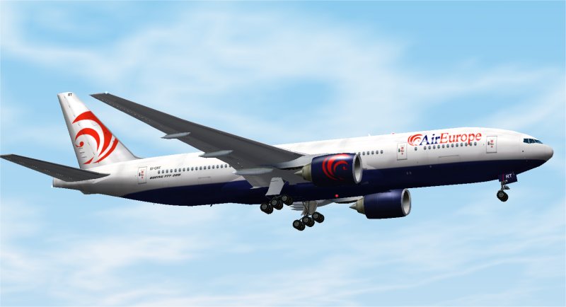 Project Opensky Boeing 777-2Q8(Er) Air Europe 40-Sided Based Variable Sided Fuelage (Posky — 1