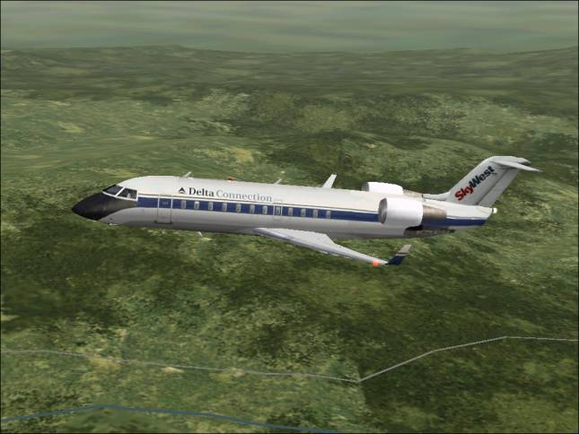 Fs2002 Skywest Airlines Delta Connection Canadairjet Crj — 1