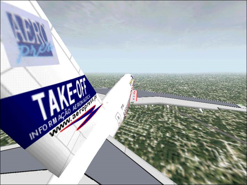Fs2002 Take Off Portuguese Magazine Airbus A319 With Cs-Ttz Registration — 1