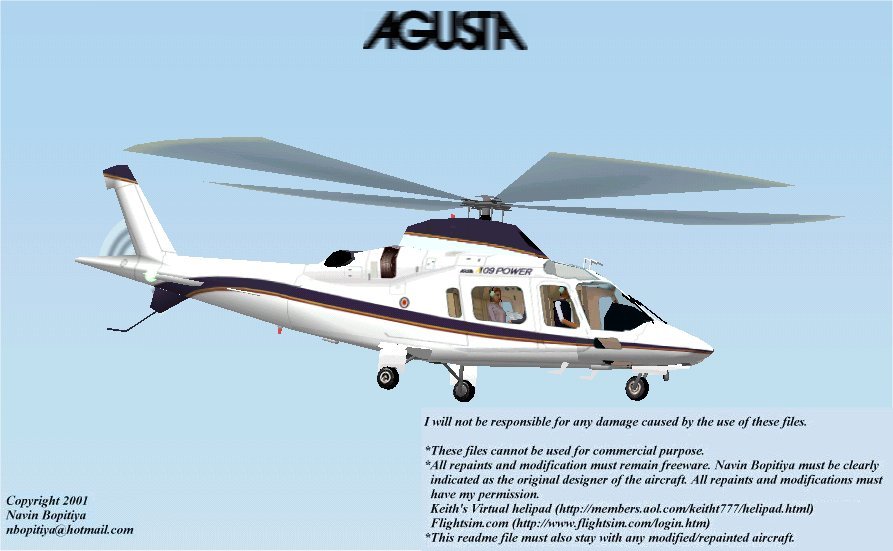 Fs2002 Agusta A109E Power "Demo" Paint Scheme — 1