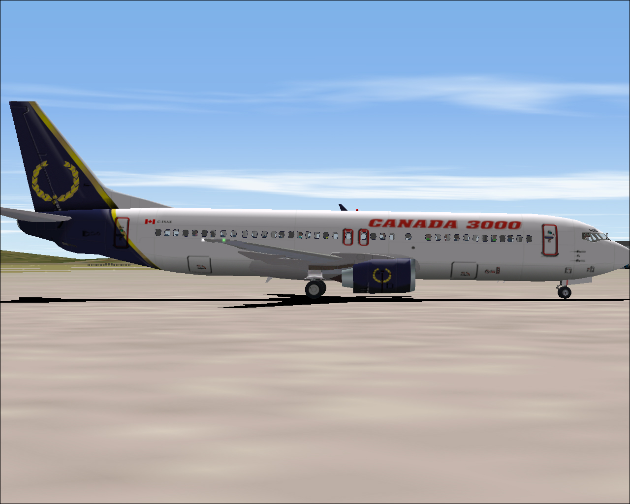 Fs2002 Canada 3000 Boeing 737-400 — 1