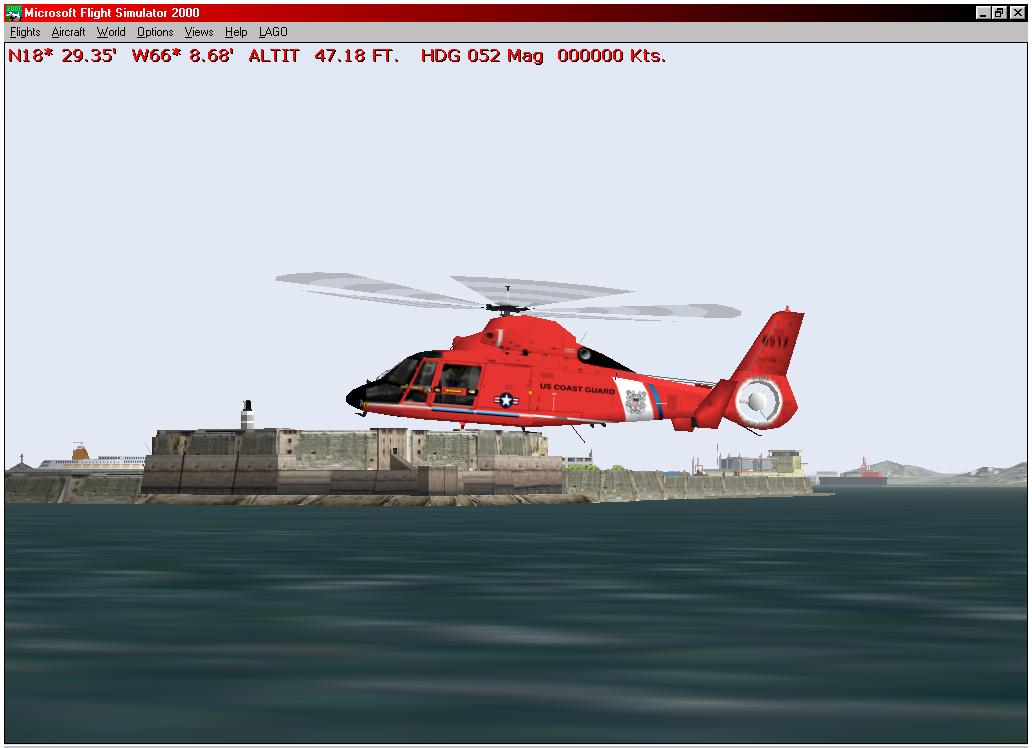 Fs2002 Hh-65A With Panel And Sounds