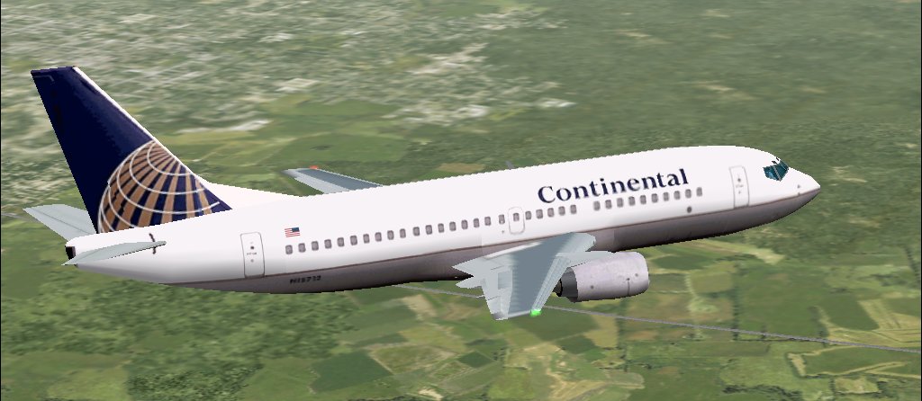 Fs2002 Continental Airlines Boeing 737-700