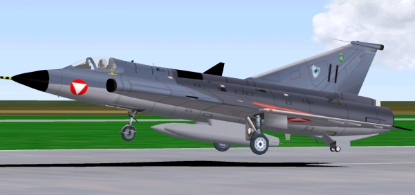 Fs2002 Austrian Air Force Saab 35Oe Draken 11 — 1