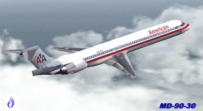Fs2002 American Airlines Boeing Md-90-30 — 1