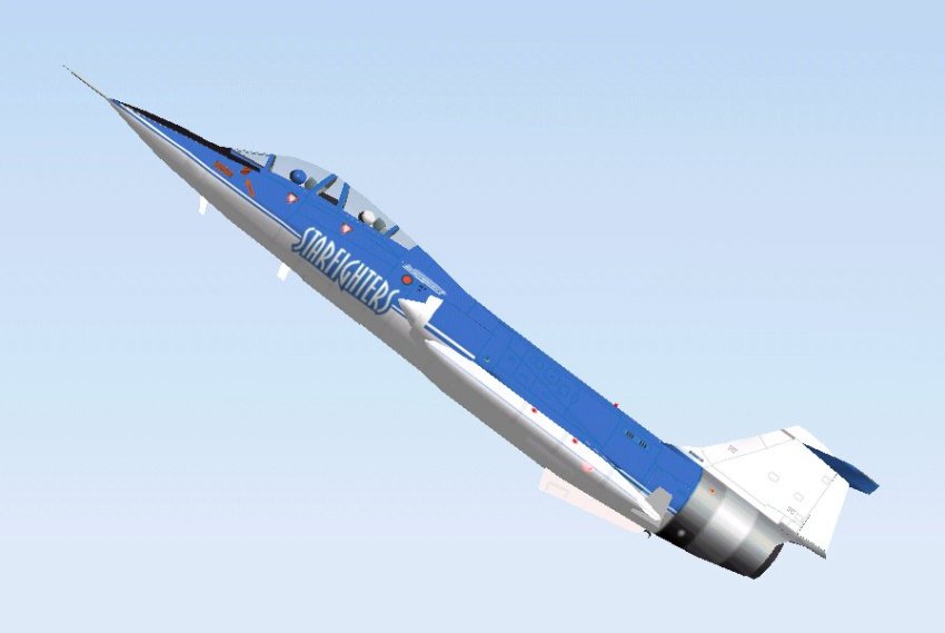 Fs2002 Cf104D Rick Svetkoff "Starfighters Flight Demo Team" — 1