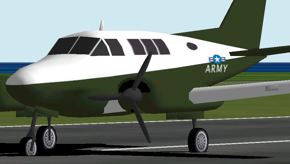 Fs2002 Us Army Beechcraft Queenair 70 — 1