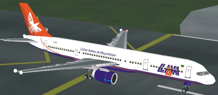 Fs2002 Boeing 757-200 Lam - Africa - Mozambique Day And Night Textures — 1