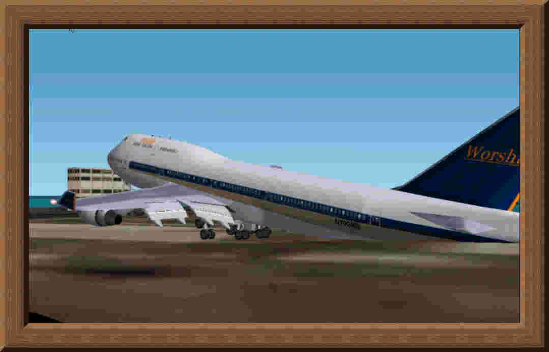 Fs2002 Aircraft 747-400 Worship International This Aircraft Is A Meljet Repaint By Permiss — 1