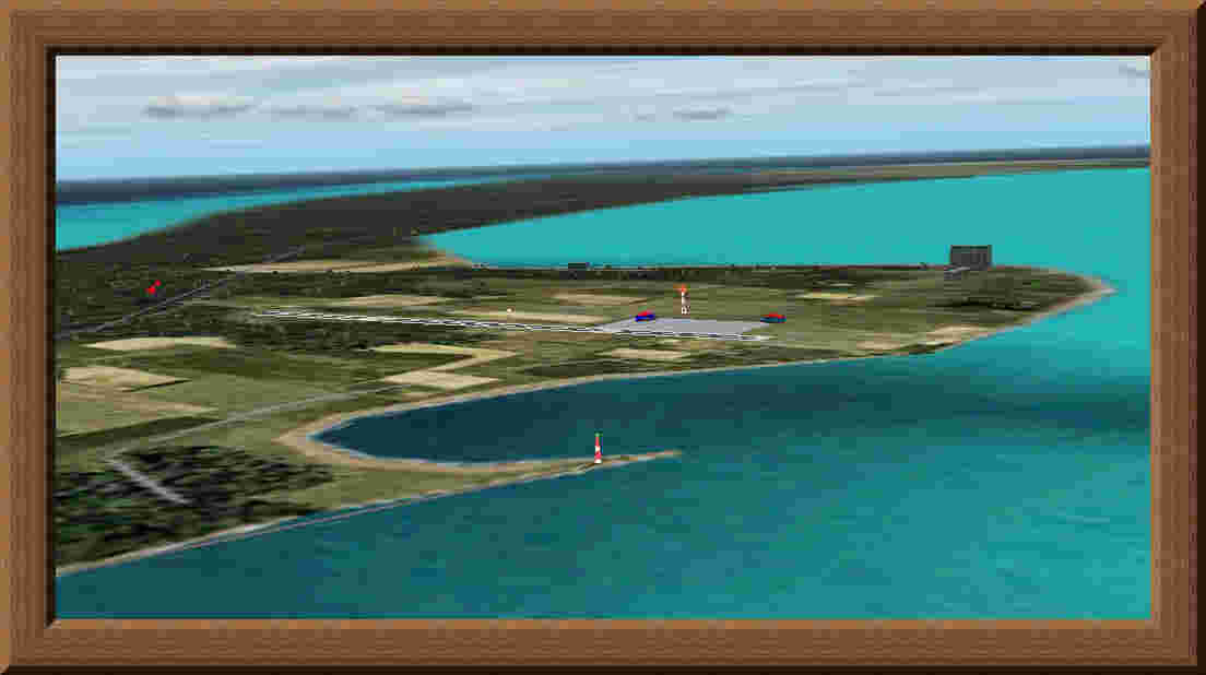 Fs2002 Scenery New Bight - Bahamas (Mycb) Improved Msfs Default Runway With Ndb, Night Lig — 1