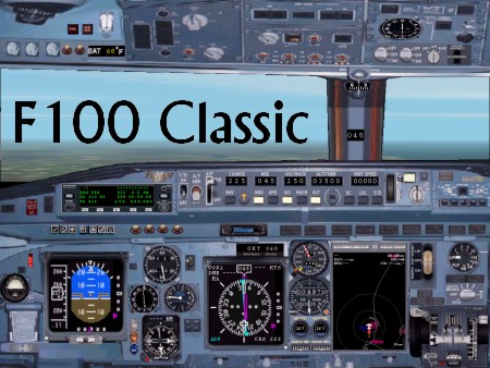 Fs2002 And Pro Fokker100 Inter-Lam Liner Of Mozambique Aircraft And Classic Panel With Ful — 1