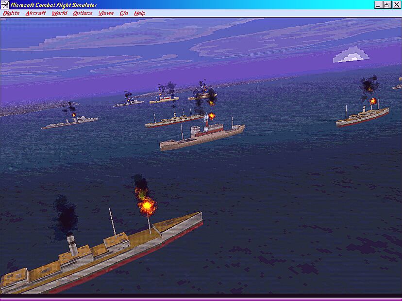 Combat Flight Simulator More Realistic Damage Fire — 1