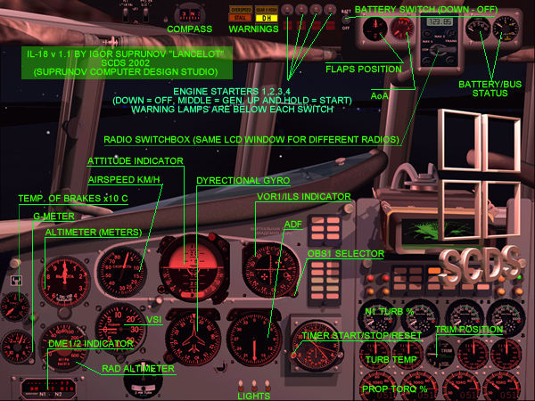 Ilyushin Il-18 Cockpit V 1.1 For Msfs-2002 — 1
