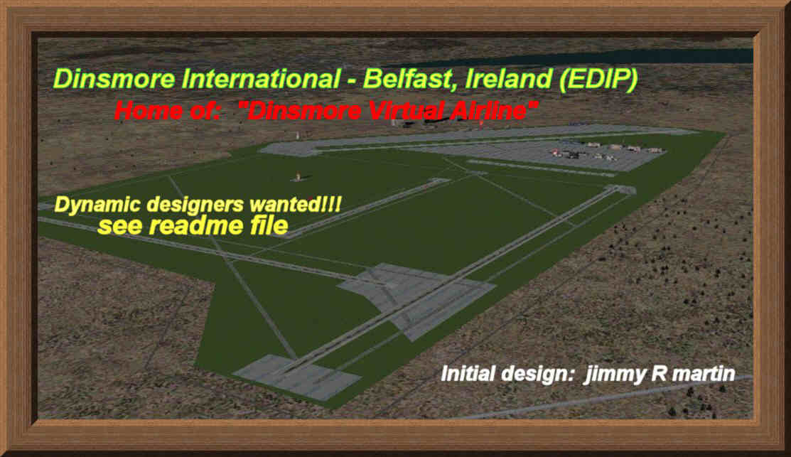 Fs2002 Scenery, Dinsmore Intl (Edpi) Belfast, Ireland Total Of 5 Runways With Full Navaids — 1