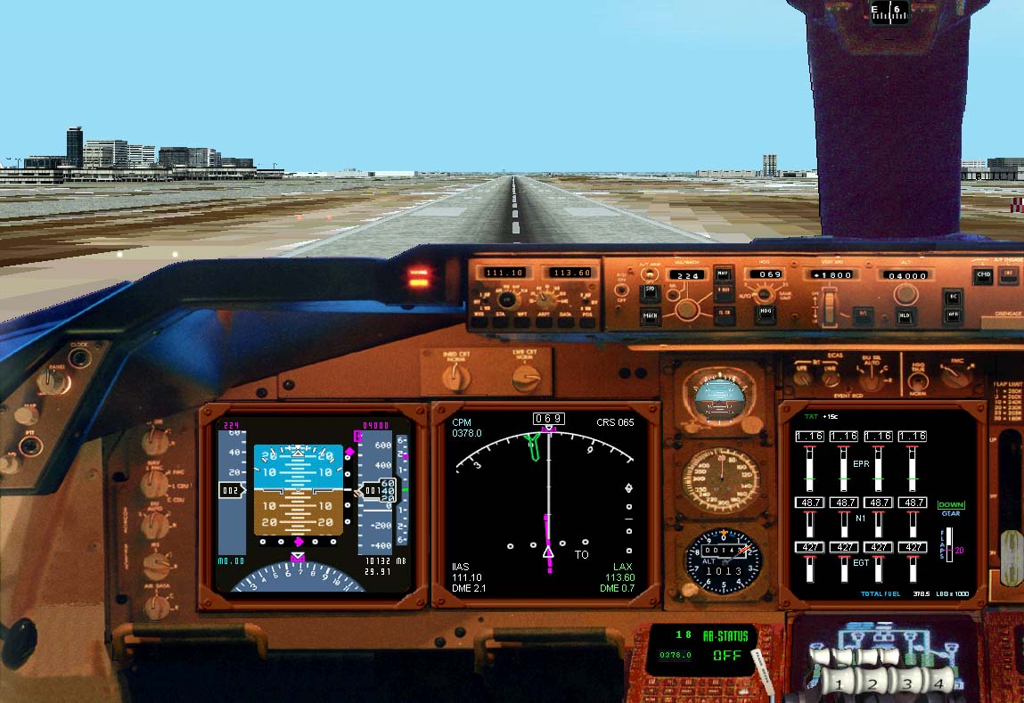 Fs2002 Boeing 747-400 Flight Deck Background Bmp: Courtesy Boeing Company — 1