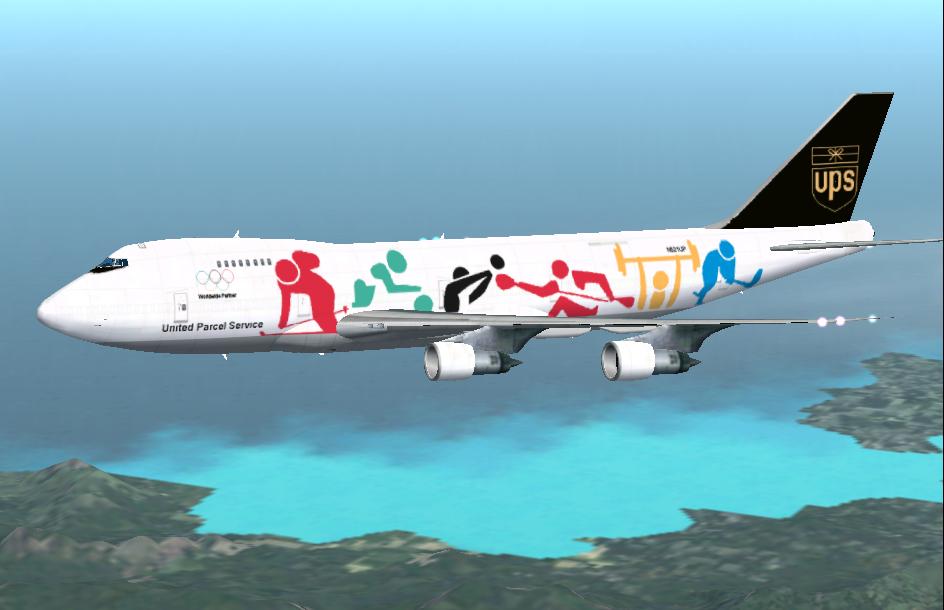 Fs2002 Project Opensky Boeing 747-212B(Sf) Olympic Partners N521Up United Parcel Service P — 1