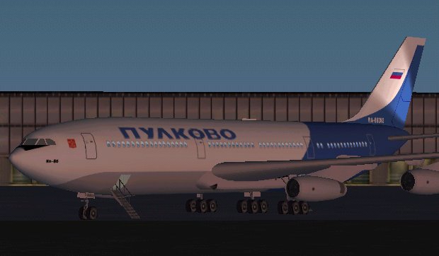 Fs2002 Ilyushin Il-86 This Aircraft Is For Fs2002 Only, The Gmax Model Will Not Be Display — 1