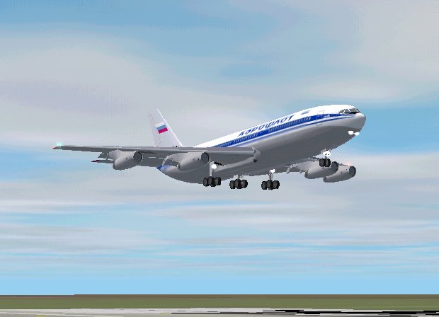 Fs2002 Ilyushin Il-86 This Aircraft Is For Fs2002 Only, The Gmax Model Will Not Be Display