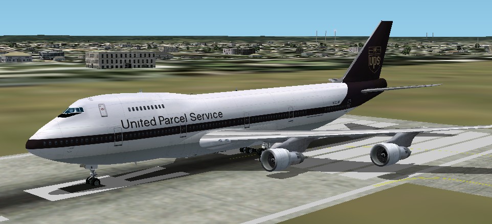 Fs2002 Ups Boeing 747-200 Note: The Tail Logo Light Does Not Work — 1