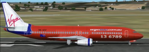 Fs2002 Virgin Blue Boeing 737-400 Rework Of The Msfs Default Fs2002 B737 In Virgin Blue Li
