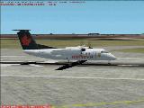 Textures Repaint Of The Default Fs2002 De Havilland Dash8-100 In Air Nova Livery Using Dxt