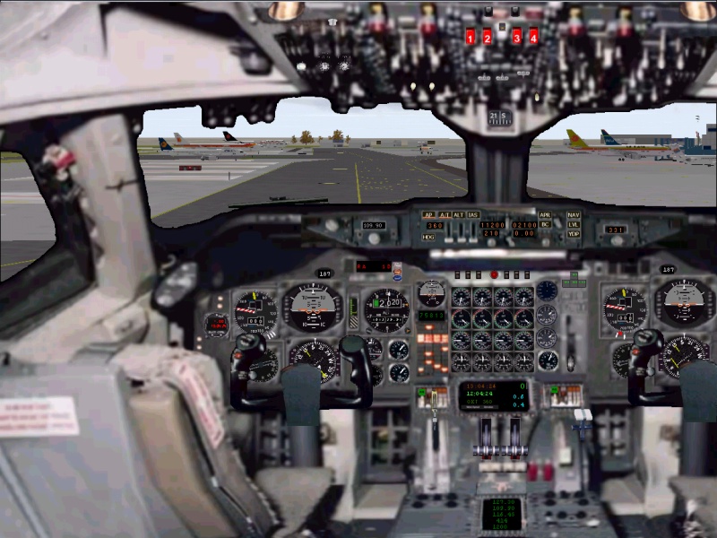 Fs2000 B747-200/300 Real Panel/Flight Deck Main Panel, Light Panel, Flight Deck, Left, Rig — 1