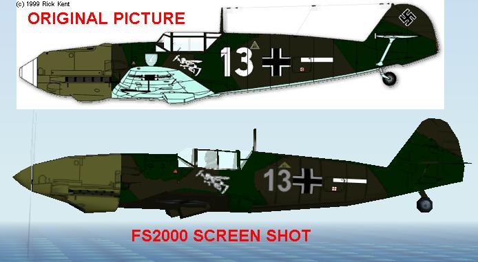 This Is Repainted Textures Of The Msfs Default Cfs Bf109E Aircraft Painted In A Brown Camo — 1