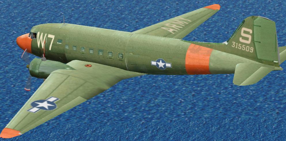 Fs2002 C-47A Army Air Force Based On Original Picturegraph By Jerry Erickson, At Raf Duxfo — 1