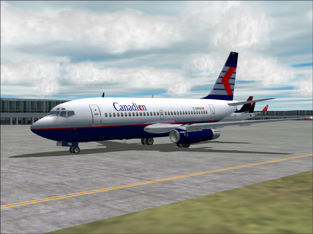 Fs2002 B737-200 Canadian Airlines Recently Built From Scratch In Fsds
