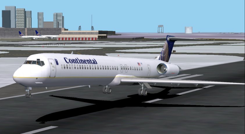 F2000/Fs2002 Aircraft: Mcdonnell-Douglas Md-83 Continental Airlines Original Aircraft Desi — 1