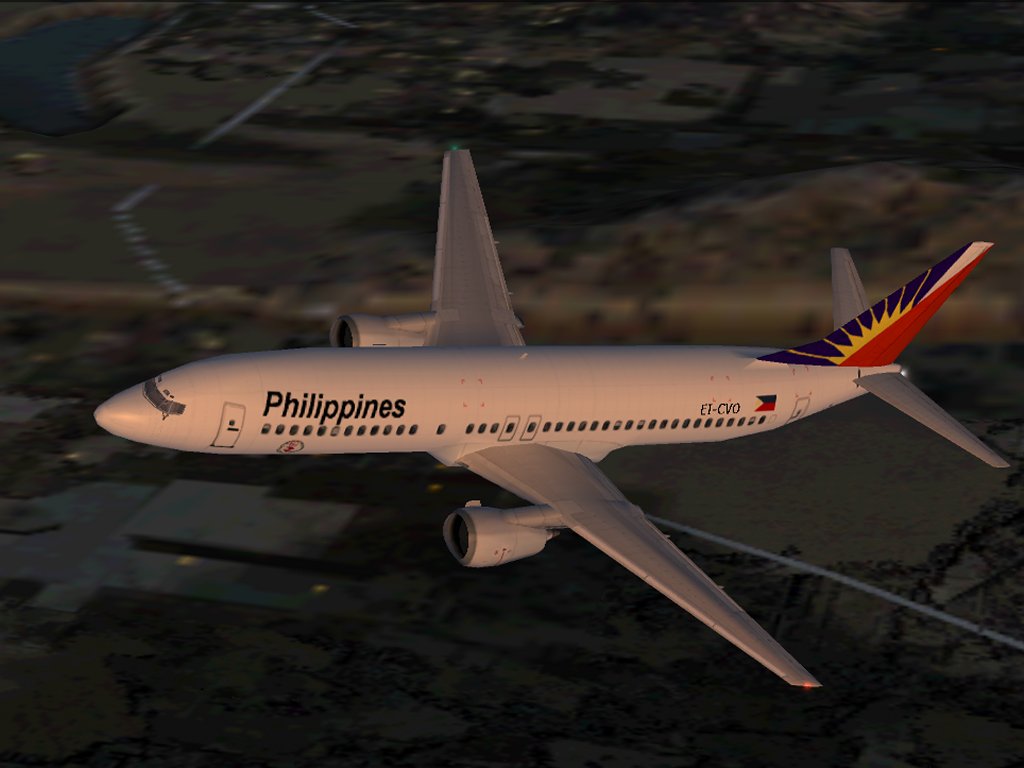 Textures Repaint Of The Msfs Default Fs2K2 B737_400 In Philippine Airlines Livery — 1