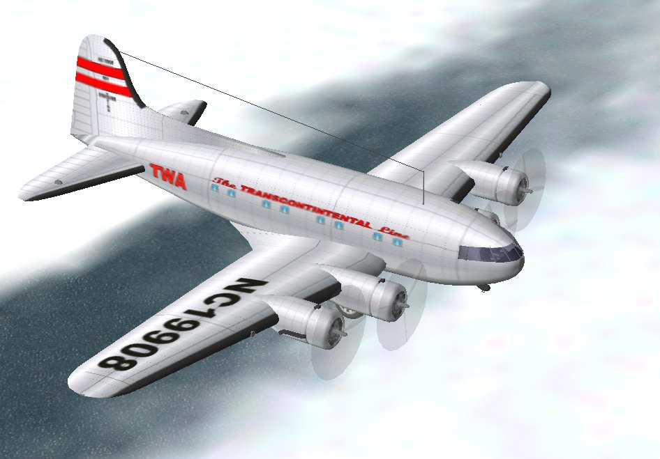 Fs2002 - C-75 Us Army Military Transport During World War Ii Stratoliners Were Employed As — 1