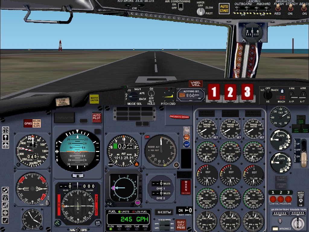 Fs2002 Boeing 727 Series Panel V1.0 Highly Authentic Panel That Features: Small Version Of — 1