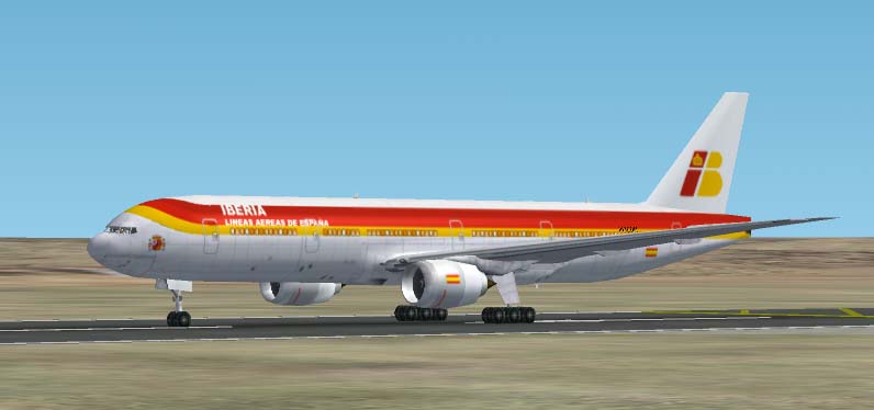 Fs2002 Msfs Default 777-300 In The Colours Of Iberia Fs2002 Msfs Default 777-300 In The Co — 1