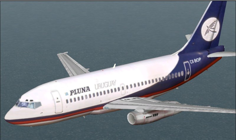 Fs2002 Boeing 737-2A3 Advanced Pluna (Old Colors) Registration: Cx-Bop This Is One Of Thre — 1