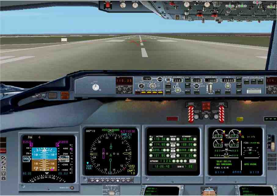 This Panel Has Been Made By Scannering Digitally Some Fine Pictures Of B-717 Cockpit — 1