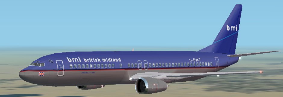 A Textures Repaint Of The Fs2002 Boeing 737-400 In The British Midland Livery — 1