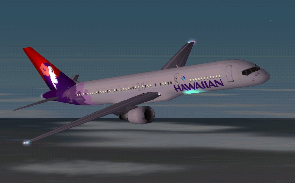 Fs2002 Aircraft- Hawaiian Airlines Boeing 757-200 Dual Pack Version 2.0 This File Includes — 1