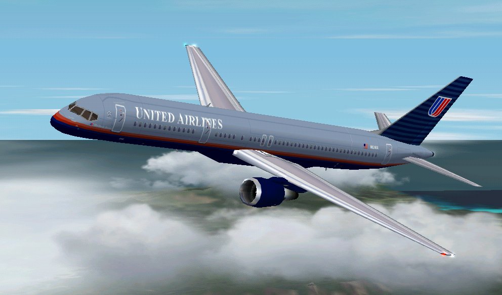 Fs2002 Aircraft United Airlines Boeing 757-200 Version 2.0 This Plane Has It All: Highly D — 1
