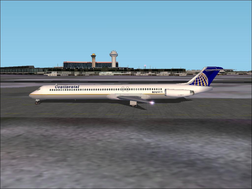 Textures Repaint Of The Msfs Default Md-83 In Continental Airlines Colors — 1