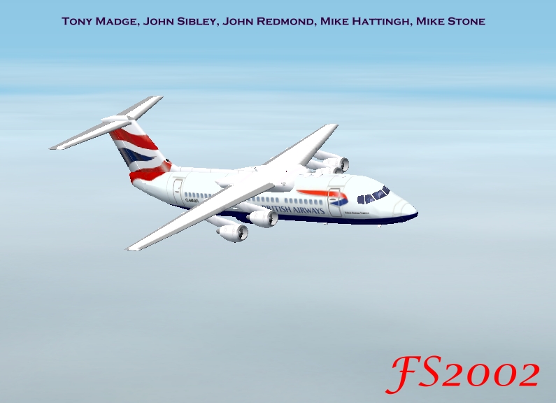 Fs2002 British Airways Avro Rj100 This Is A New Gmax British Airways Aircraft