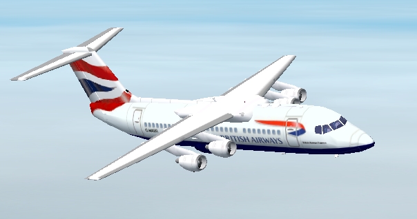 Fs2002 British Airways Avro Rj100 This Is A New Gmax British Airways Aircraft