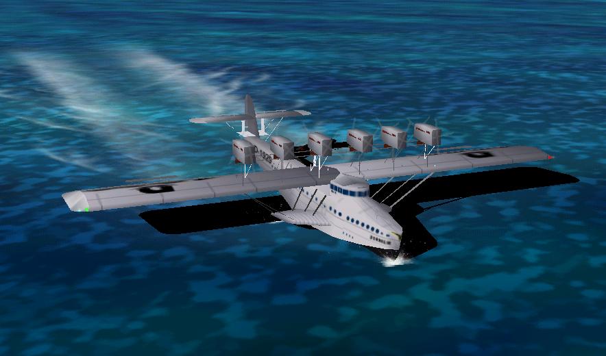 Fs2002 Dornier Dox Flying Boat From 1929 A Re Issue From Fs5 For Use In Fs2002 Pro — 1