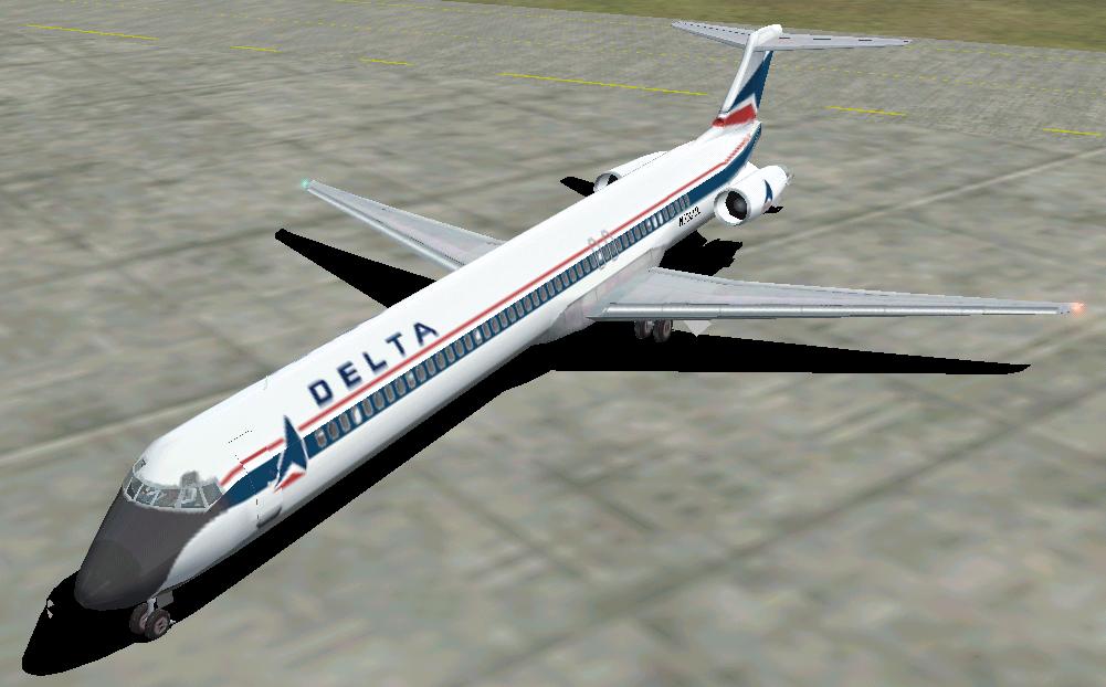 Textures Repaint Of The Msfs Default Md-83 In Delta Air Lines Colors, Old Livery — 1
