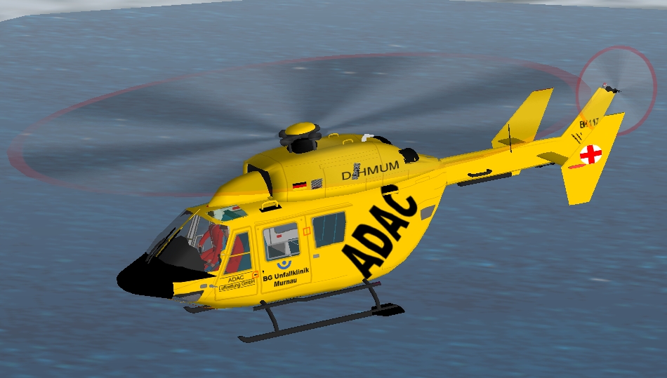 Fs2002 Bk 117 Adac And Bavarian Police This Are 2 Flight Simulator Design Studio (Fsds) Mo — 1