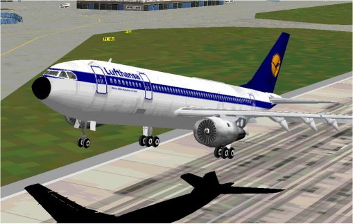 Fs2002 Lufthansa Airbus A300-B1 This Aircraft Has 24-Side Fuse, Full(Aircraft Animator) Mo — 1
